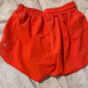 lululemon athletica Vibrant Red Athletic Shorts